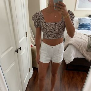 Floral crop top